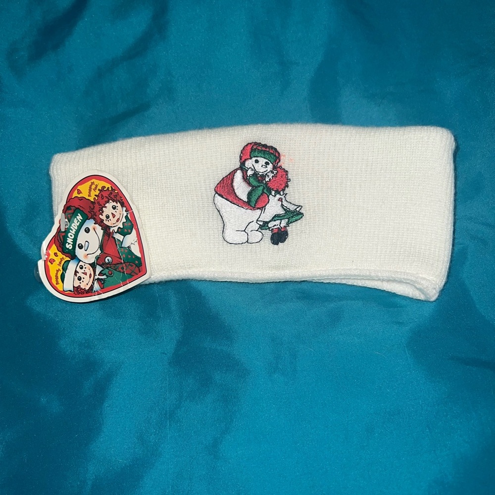 Vintage Snowden Raggedy Ann Snowman Ear Warmer